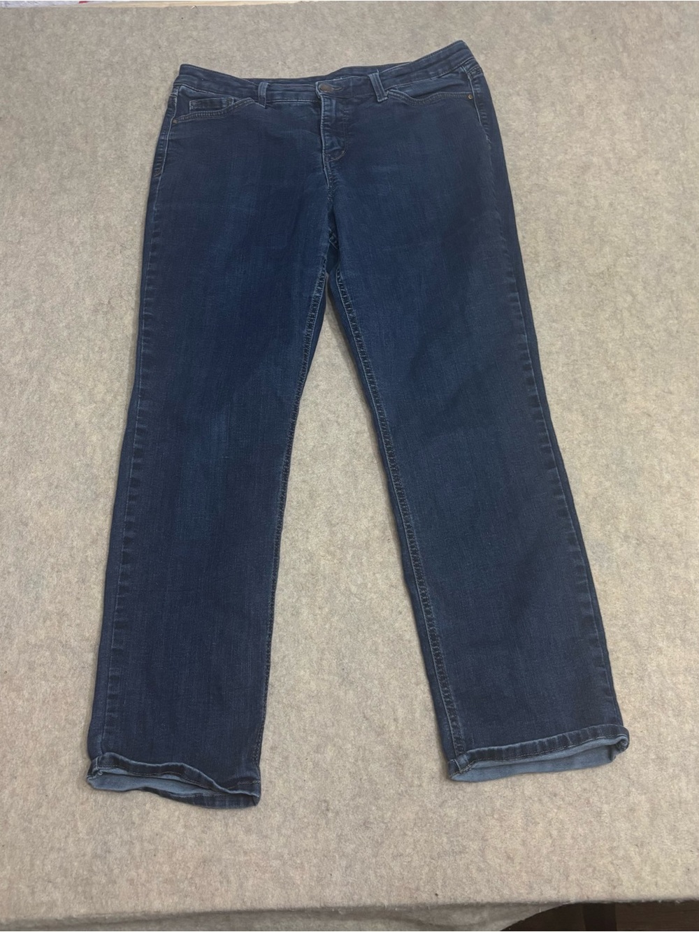 crown & ivy Dark Indigo Straight-Leg Jeans